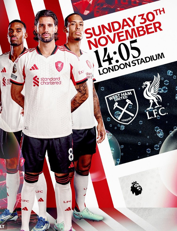 利物浦背水一战！官方海报双星压阵，索博+范戴克誓斩西汉姆